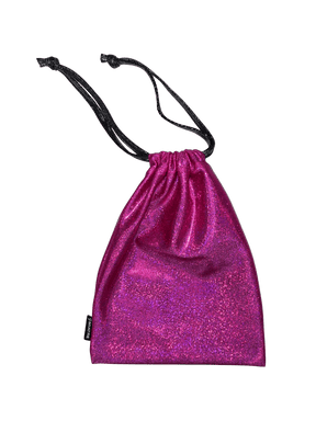 Glitterpussukka nyöreillä, 2 kokoa - Miatre - Pinkki - Pieni 12*14