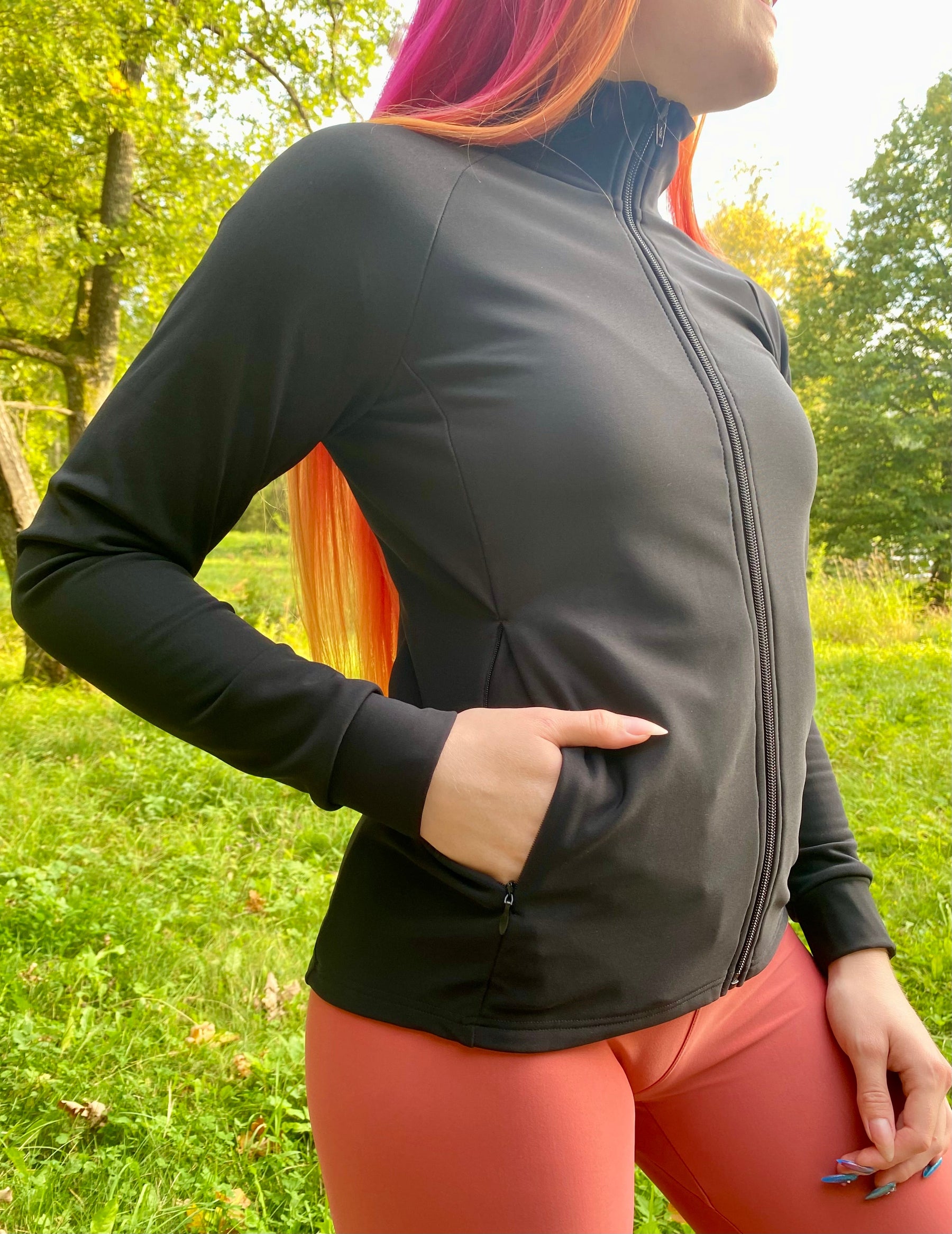 LiteFit jacket, supplex - Miatre - 120cm - Musta