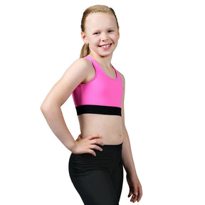 Toppi Tank top lyhyt, lasten - Miatre - 110 - neon_pinkki